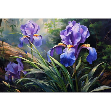 Iris Garden canvas